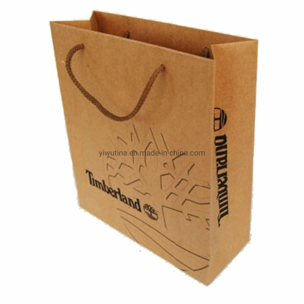 Custom Size Green Flat Paper Merchandise Shopping Bags with Handles Wholesale