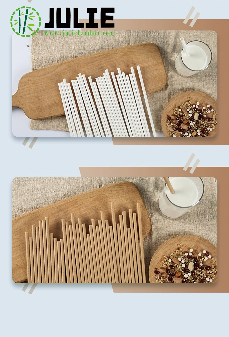 Food-Contacting Grade Eco-Friendly Biodegradable Healthy High Quality Kraft Paper Straws for Drinking