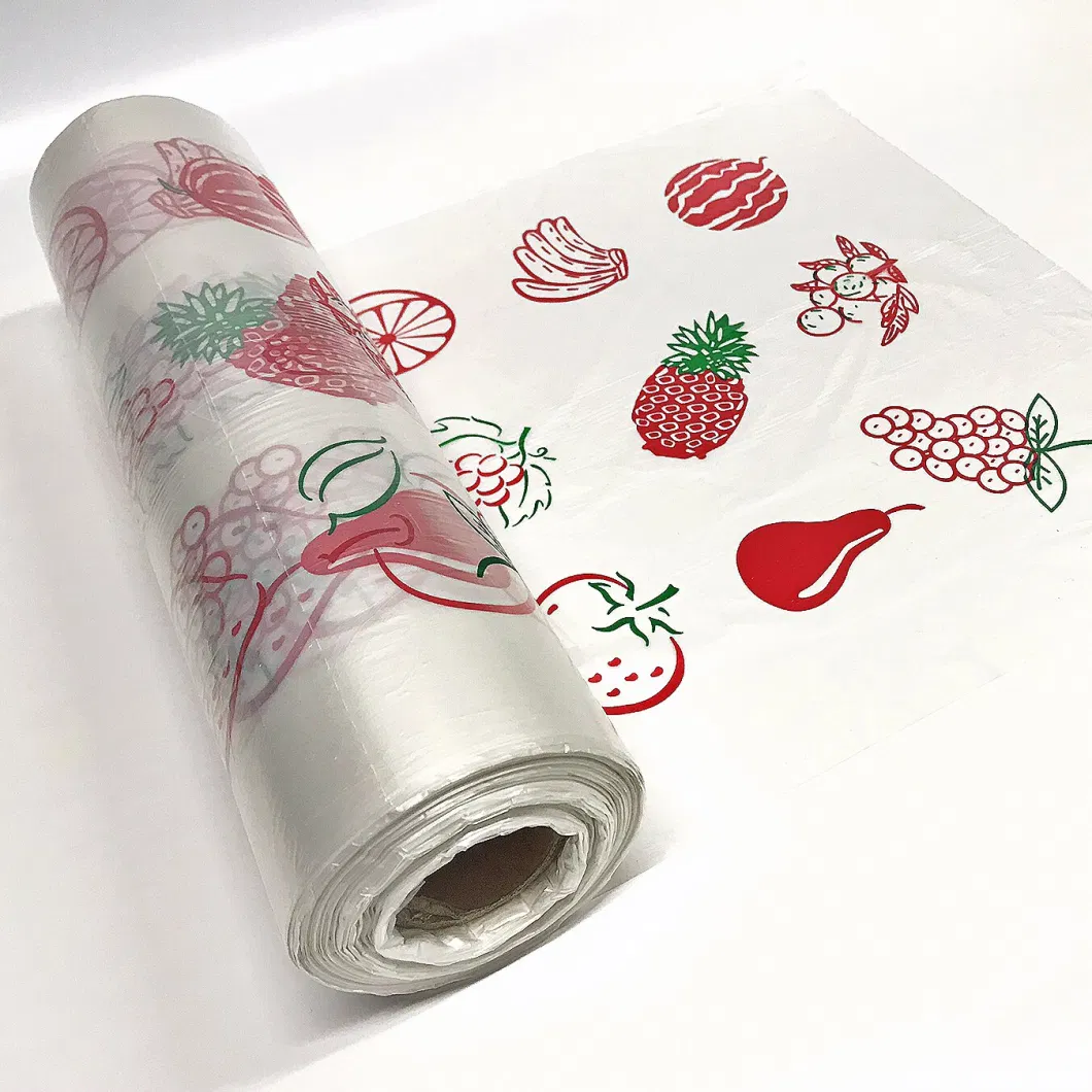 Flat Fruit Bags 8mic 10mic OEM Protection Fruit Vegetable Packing Bag LDPE HDPE Biodegradable Roll Bag