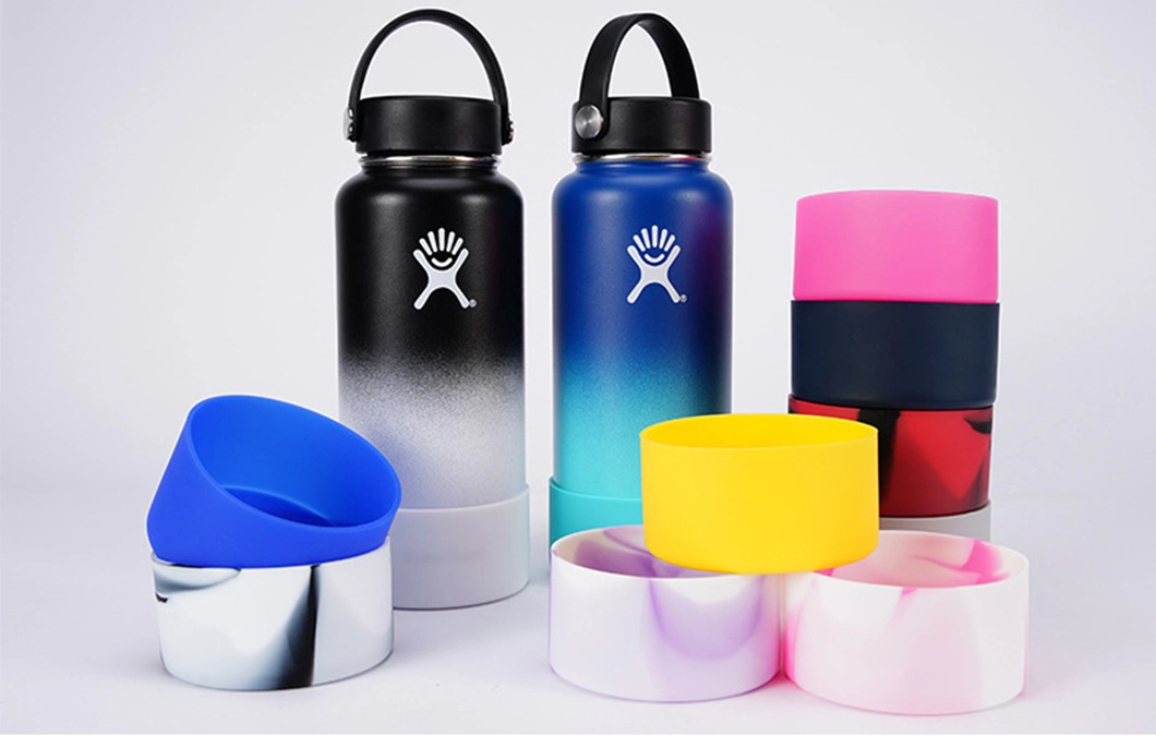 Custom Heat Resistant Reusable Anti Slip Silicone Coffee Cup Sleeves